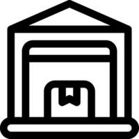 this icon or logo supply chain icon or other where it explains the something that needs to be prepared, whether it is a warehouse, documents and others in the flow of goods delivery or other vector