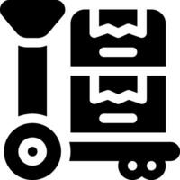 this icon or logo supply chain icon or other where it explains the something that needs to be prepared, whether it is a warehouse, documents and others in the flow of goods delivery or other vector