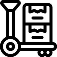 this icon or logo supply chain icon or other where it explains the something that needs to be prepared, whether it is a warehouse, documents and others in the flow of goods delivery or other vector