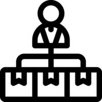 this icon or logo supply chain icon or other where it explains the something that needs to be prepared, whether it is a warehouse, documents and others in the flow of goods delivery or other vector