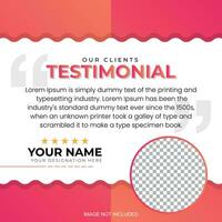 Creative Testimonial, Quote , Infographic Template vector