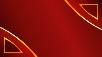 Red luxury gradient color background. Red luxury background with golden line. Luxury background with golden line decoration. vector