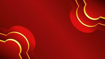 Red luxury gradient color background. Red luxury background with golden line. Luxury background with golden line decoration. vector