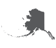 Alaska Zustand Karte. uns Zustand von Alaska Karte. png
