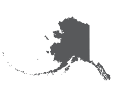 Alaska state map. US state of Alaska map. png