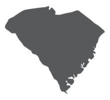 South Carolina state map. Map of the U.S. state of South Carolina. png