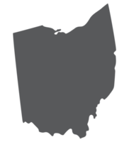 Ohio Etat carte. carte de le nous Etat de Ohio. png