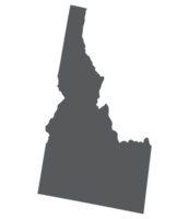 Idaho state map. Map of the U.S. state of Idaho. png