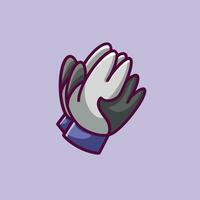 gloves cartoon icon illustration vector