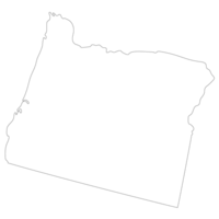 Oregon carte. carte de Oregon. Etats-Unis carte png