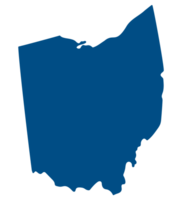 Ohio staat kaart. kaart van de ons staat van Ohio. png