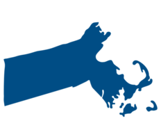 Massachusetts state map. Map of the U.S. state of Massachusetts. png