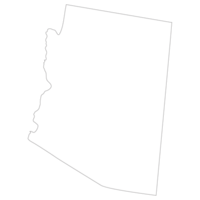 Arizona Zustand Karte. uns Zustand von Arizona Karte. png