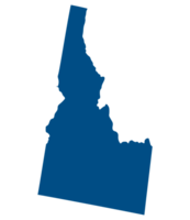 Idaho state map. Map of the U.S. state of Idaho. png