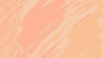 Abstract background with color of year 2024 Peach Fuzz. Brush strokes of paint. Smooth flow and blending of colors, splash of color. Oblique lines. For web design, banners, and backgrounds. vector