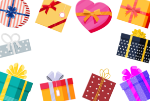 set geschenkdozen png