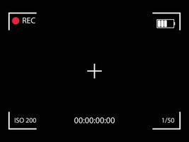 camera frame viewfinder vector