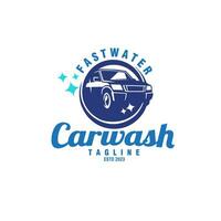 car wash logo design vector template illustration