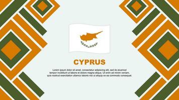 Cyprus Flag Abstract Background Design Template. Cyprus Independence Day Banner Wallpaper Vector Illustration. Cyprus