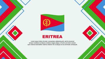 Eritrea Flag Abstract Background Design Template. Eritrea Independence Day Banner Wallpaper Vector Illustration. Eritrea Background