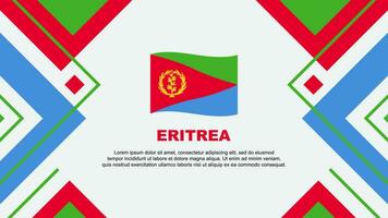 Eritrea Flag Abstract Background Design Template. Eritrea Independence Day Banner Wallpaper Vector Illustration. Eritrea Illustration