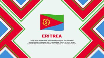 Eritrea Flag Abstract Background Design Template. Eritrea Independence Day Banner Wallpaper Vector Illustration. Eritrea Vector