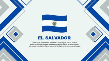 El Salvador Flag Abstract Background Design Template. El Salvador Independence Day Banner Wallpaper Vector Illustration. El Salvador Background