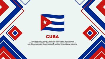 Cuba Flag Abstract Background Design Template. Cuba Independence Day Banner Wallpaper Vector Illustration. Cuba Background