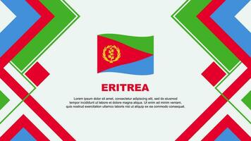 Eritrea Flag Abstract Background Design Template. Eritrea Independence Day Banner Wallpaper Vector Illustration. Eritrea Banner