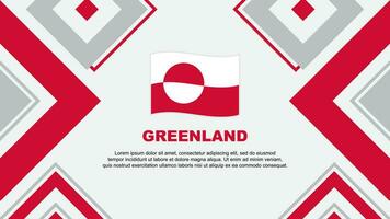 Greenland Flag Abstract Background Design Template. Greenland Independence Day Banner Wallpaper Vector Illustration. Greenland Independence Day