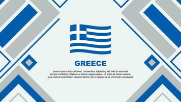 Greece Flag Abstract Background Design Template. Greece Independence Day Banner Wallpaper Vector Illustration. Greece Flag