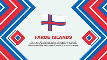 Faroe Islands Flag Abstract Background Design Template. Faroe Islands Independence Day Banner Wallpaper Vector Illustration. Faroe Islands Design