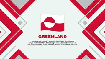 Greenland Flag Abstract Background Design Template. Greenland Independence Day Banner Wallpaper Vector Illustration. Greenland Illustration