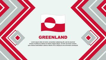 Greenland Flag Abstract Background Design Template. Greenland Independence Day Banner Wallpaper Vector Illustration. Greenland Design