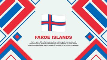 Faroe Islands Flag Abstract Background Design Template. Faroe Islands Independence Day Banner Wallpaper Vector Illustration. Faroe Islands Flag