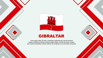 Gibraltar Flag Abstract Background Design Template. Gibraltar Independence Day Banner Wallpaper Vector Illustration. Gibraltar Background