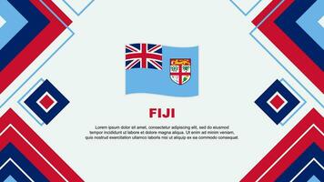 Fiji Flag Abstract Background Design Template. Fiji Independence Day Banner Wallpaper Vector Illustration. Fiji Background