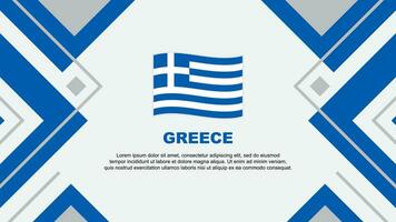 Greece Flag Abstract Background Design Template. Greece Independence Day Banner Wallpaper Vector Illustration. Greece Illustration