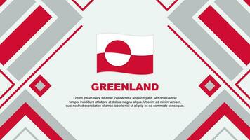 Greenland Flag Abstract Background Design Template. Greenland Independence Day Banner Wallpaper Vector Illustration. Greenland Flag