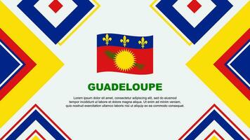 Guadeloupe Flag Abstract Background Design Template. Guadeloupe Independence Day Banner Wallpaper Vector Illustration. Guadeloupe Independence Day