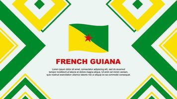 French Guiana Flag Abstract Background Design Template. French Guiana Independence Day Banner Wallpaper Vector Illustration. French Guiana Independence Day