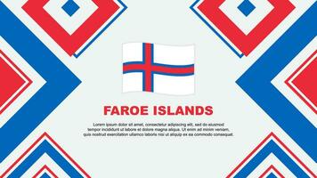 Faroe Islands Flag Abstract Background Design Template. Faroe Islands Independence Day Banner Wallpaper Vector Illustration. Faroe Islands Independence Day