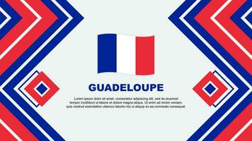 Guadeloupe Flag Abstract Background Design Template. Guadeloupe Independence Day Banner Wallpaper Vector Illustration. Design