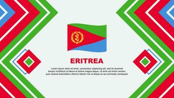 Eritrea Flag Abstract Background Design Template. Eritrea Independence Day Banner Wallpaper Vector Illustration. Eritrea Design