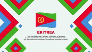 Eritrea Flag Abstract Background Design Template. Eritrea Independence Day Banner Wallpaper Vector Illustration. Eritrea Template