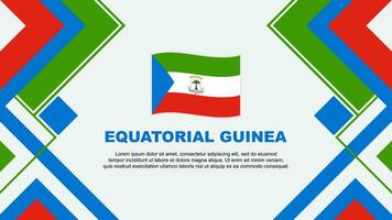 Equatorial Guinea Flag Abstract Background Design Template. Equatorial Guinea Independence Day Banner Wallpaper Vector Illustration. Equatorial Guinea Banner