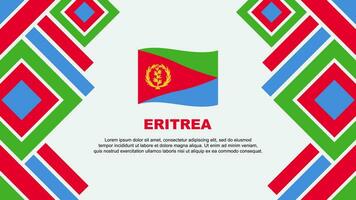 Eritrea Flag Abstract Background Design Template. Eritrea Independence Day Banner Wallpaper Vector Illustration. Eritrea