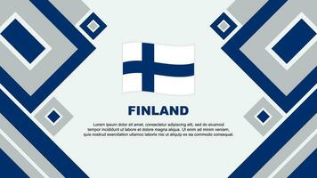 Finland Flag Abstract Background Design Template. Finland Independence Day Banner Wallpaper Vector Illustration. Finland Cartoon