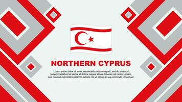 Northern Cyprus Flag Abstract Background Design Template. Northern Cyprus Independence Day Banner Wallpaper Vector Illustration. Northern Cyprus Cartoon