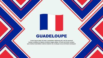 Guadeloupe Flag Abstract Background Design Template. Guadeloupe Independence Day Banner Wallpaper Vector Illustration. Vector